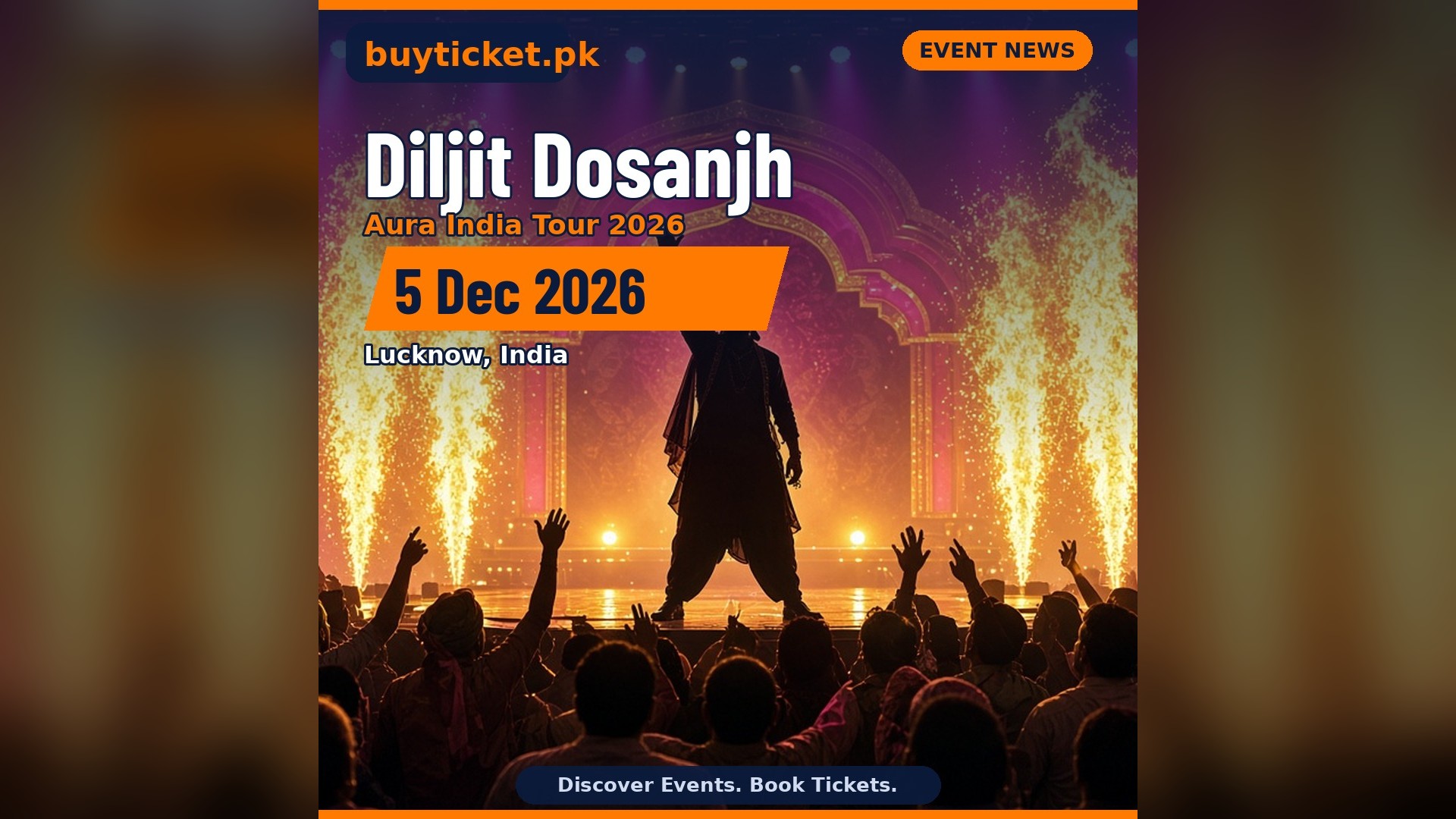 Diljit Dosanjh Live in Lucknow - Aura India Tour 2026