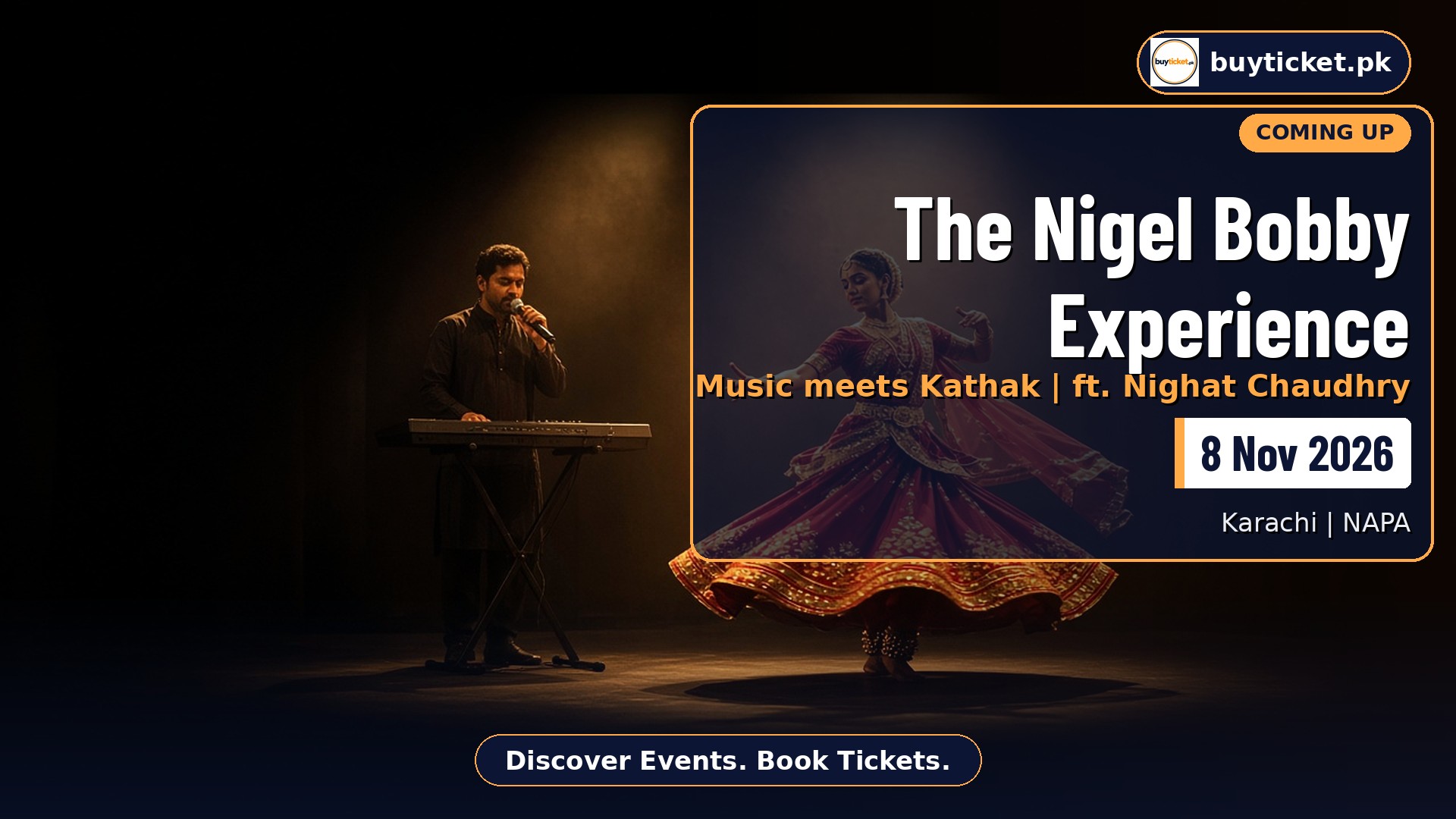 The Nigel Bobby Experience - Music & Kathak with Nighat Chaudhry, Karachi