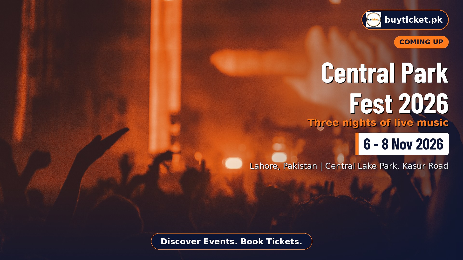 Central Park Fest 2026 Lahore - Three Nights of Live Music